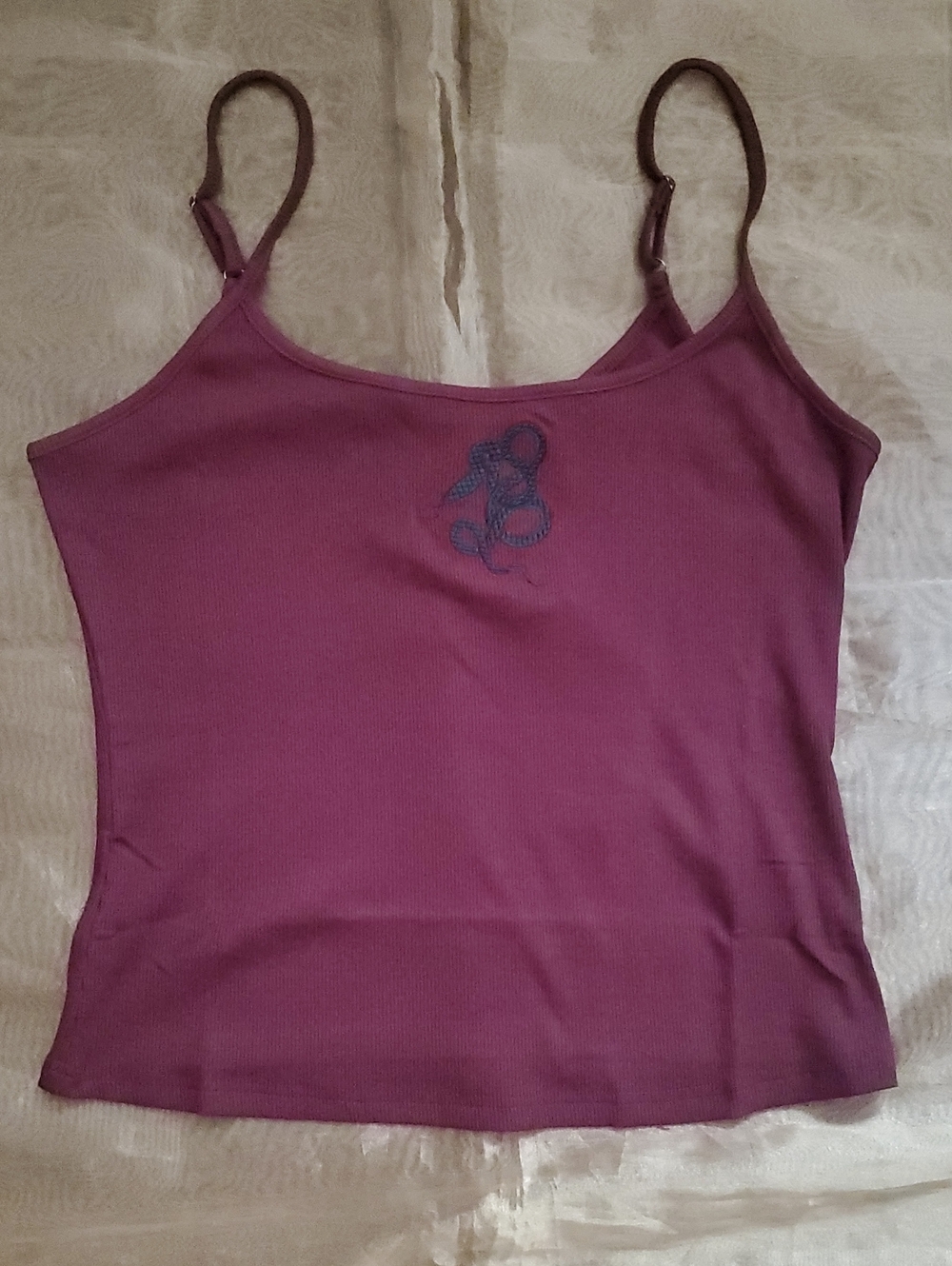 Killstar Twilight Viper Embroidered Cami Top (Burgundy)
